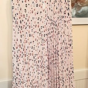 Light purple cheetah print midi/maxi skirt